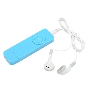 Imagem de Eacam Mp3 Player de 64 GB, Suporte de Som Sem Perdas, Mini Music Player Compacto e Portátil, Longa Duração da Bateria, Ouça Romances, Suporte de Cartão de Memória, Mini Music Player, (Azul)