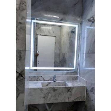 Imagem de Espelho iluminação led 1,00 x 1,00 led 6500k com botão touch - ESPELHO