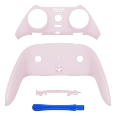 Imagem de eXtremeRate Capa Decorativa Superior E Inferior Compatível Com Controle Ps5 Edge, Faça Você Mesmo, Clipe Frontal Traseiro, Personalizada Placas Rosa Em Formato De Flores Cerejeira