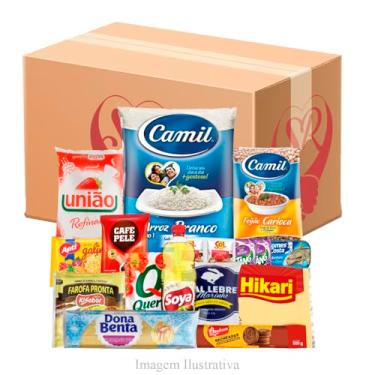 Imagem de Cesta Básica De Alimentos Completa Produtos Variados Premium