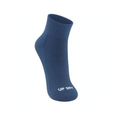 Imagem de Meia Performance Esportiva Cano Médio Up Dry Anti Bolha Anatômica Acad