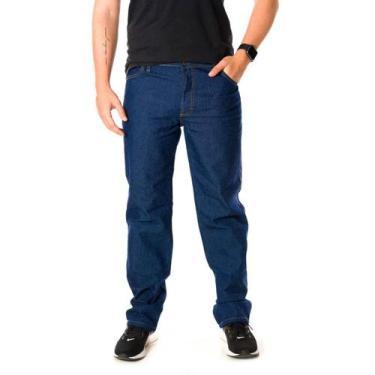 Imagem de Calça Jeans Masculina Tradicional - JF JEANS, Azul escuro, 48