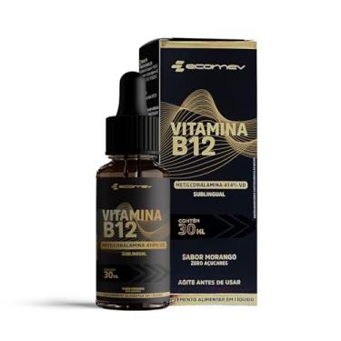 Imagem de B12 Metilcobalamina 414% VD - Gotas Sublingual Vegana 30ml - Sabor Morango - Ecomev