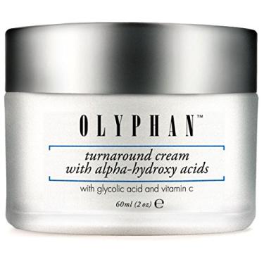 Imagem de OLYPHAN Creme de ácido alfa-hidroxiácido para o rosto, melhor esfoliante de ácido glicólico, creme antienvelhecimento com AHA para peles propensas a acne; esfoliante natural diurno e noturno para