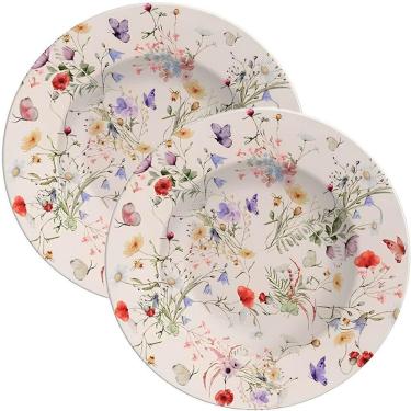 Imagem de Jogo Pratos Sobremesa Lanche 12pçs 12 Pessoas Ana Clara 21cm