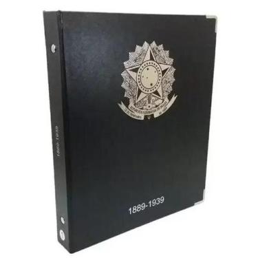Imagem de Álbum De Luxo Nº1 Para Moedas República Réis 1889 - 1939 - 3Bzn