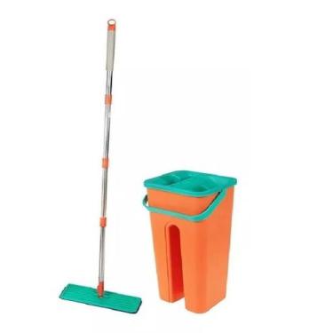 Imagem de Mop Rodo Flat Esfregão Com Balde 5 Litros - Art House