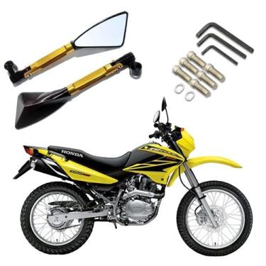 Imagem de Par de Retrovisor Stallion Esportivo Triangular R08 para Moto Honda NX