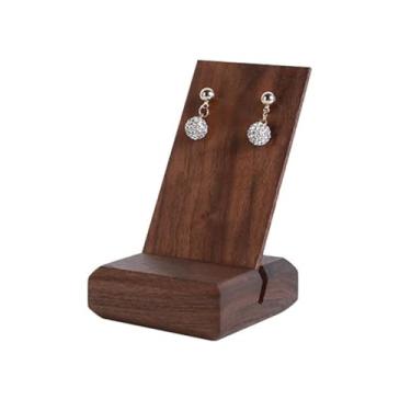 Imagem de YAYAOVP-24927 Exibição de joias para venda leve, luxuosa, simples, de nogueira, expositor, adereços de tiro, brincos, anel, pequenos suportes de joias, suporte organizador de joias (pequeno)