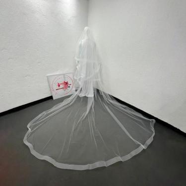 Imagem de Véu de Noiva Crinol Casamento Longo 2 Camadas V115 - Milly - O Shoppin
