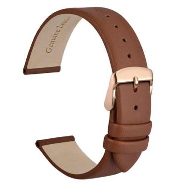 Imagem de Pulseira de relógio WOCCI Elegant Genuine Leather 18 mm de largura