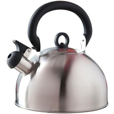 Imagem de Chaleira Aço Inox 3 Litros Baquelite Delizie 7703 Mor