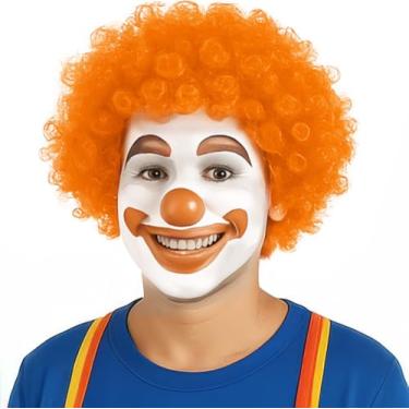 Imagem de Pacote com 2 perucas afro engraçadas de palhaço encaracolado, perucas arco-íris, peruca colorida de palhaço, peruca afro louca, tema discoteca dos anos 70 e 80 para jovens, adultos, mulheres, homens