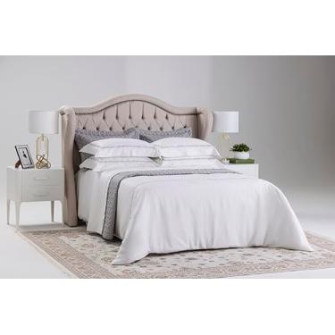 Imagem de JOGO DE LENÇOL DELICAT CADRÈ PRATA 100% ALGODÃO CETIM 600 FIOS CASAL 4 PÇS