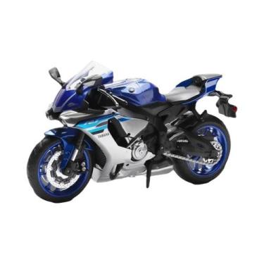 Imagem de Mini Moto De Brinquedo YZF-R1 R1M Em Escala 1:12 Com Suspensão E Direç