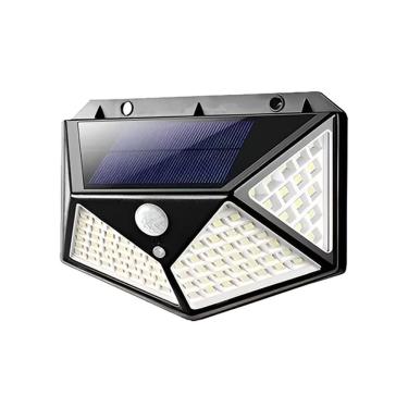Imagem de Luminária Solar 100 Leds Sensor De Movimento Lâmpada Com 3 Funções área Externa Jardim Ip65