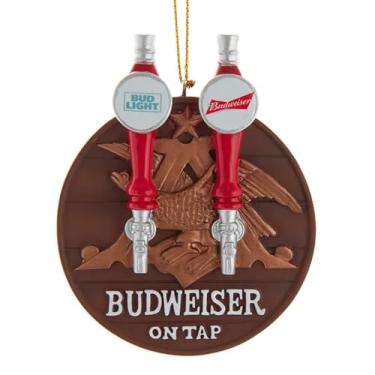 Imagem de Kurt Adler Ornamento de resina Budweiser de 10 cm na torneira