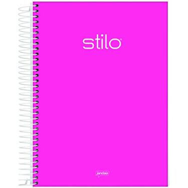 Imagem de Caderno Espiral Universitário Capa Dura 1X1 80Fls Stilo Pink Neon Fsc Jandaia