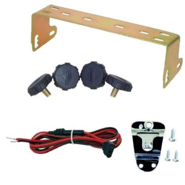 Imagem de Kit Suporte Rádio Px Cobra 148 GTL Parafuso Cabo Alimentacao Suporte P