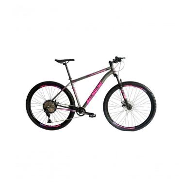 Imagem de Bicicleta Aro 29 Ksx Sd7 12v Garfo Com Trava K7 11/50 Freios Hidráulicos Kit 1x12 - Grafite/rosa Tam. 15