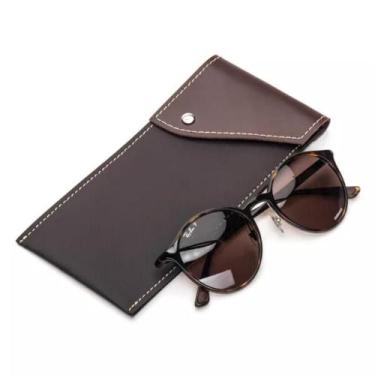 Imagem de Estojo Porta Óculos De Sol Design Moderno Sintético e Couro - Bertoni,