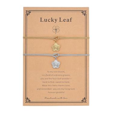 Imagem de morniface Pulseiras de nó de amor para mulheres, pulseiras combinando para casais e amizade, presentes para adolescentes, coisas modernas, presentes dourados delicados para aniversário, dia das mães