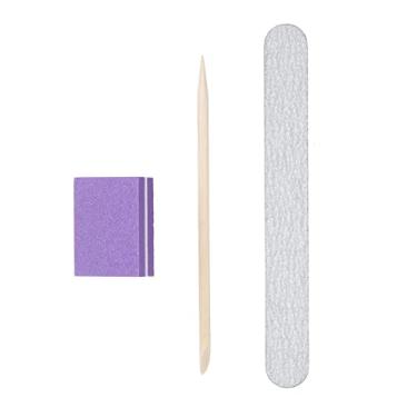 Imagem de ZJchao Arquivos de Pregos 3pcs, Ferramentas de Estilo de Unha, Ferramentas de Manicure Com Lixamento de Arquivo de Manicure, Modelagem, Limpeza e Polimento para Salões e Bricolage Em (Roxo)