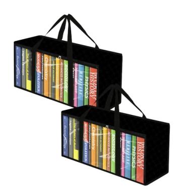 Imagem de Pacote com 2 sacos de armazenamento de DVD – Organizador de mídia de PVC transparente com zíper e alças, estojo empilhável para CDs, discos Blu-ray, videogames, álbuns, capas de filmes (à prova de