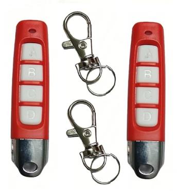 Imagem de Twins Kit2 universal 4 botões clonagem de alarmes sem fio controle remoto substituição portão elétrico 433,92 MHz para porta de garagem de carro portas giratórias portão claraboia ABCD (roxo-preto