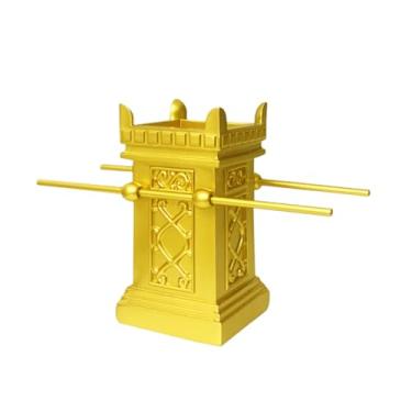 Imagem de Whdifsag Série Arca - Ornamento religioso da Arca da Aliança Bíblica com Gravuras Hebraicas para Altar de Igreja e Decoração de Casa Cristã (Altar de Incenso)