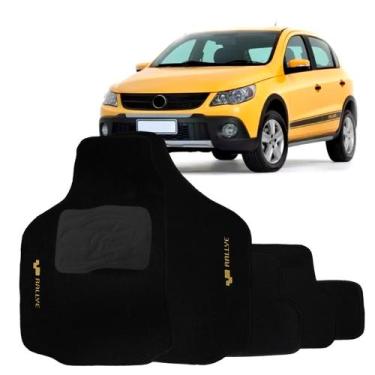 Imagem de Tapete Gol G4 G5 G6 Rallye 2006 a 2016 Preto Jogo 5 Peças Carpete Auto