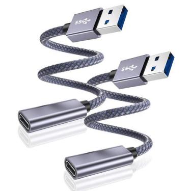Imagem de Adaptador de cabo Basesailor USB C fêmea para USB 3.0 macho, pacote co