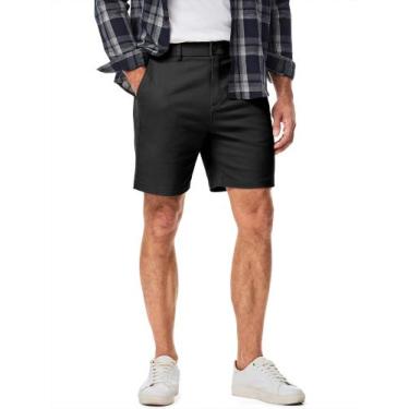 Imagem de Shorts JMIERR Slim Fit Chino, 18 cm, costura interna, sarja de algodão
