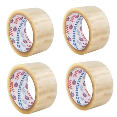 Imagem de Fita Adesiva Transparente 45mm x 30m 4 Unidades - RB