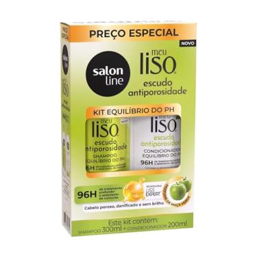 Imagem de Salon Line, Kit Shampoo e Condicionador, Meu Liso Escudo Antiporosidade, Vegano - Para Cabelos Lisos, 2 Unidades