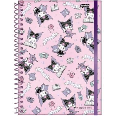 Imagem de Jandaia - Planner Espiral 175X242mm CD 160Pgs Kuromi Vários Personagens 2026 FSC