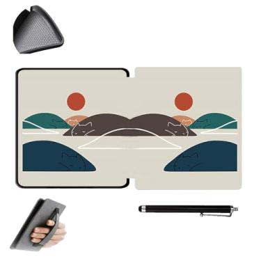 Imagem de GUKSRASO Capa para Kindle Oasis 10ª/9ª Geração 2019/2017 (Modelo: CW24WI/S8IN4O) - Adequado Apenas para 7 Polegadas, Capa Protetora Fina e leve de TPU com Alça de Mão e Caneta