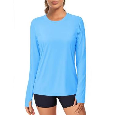 Imagem de Camisa atlética MAGCOMSEN de manga comprida UPF 80+ Rash Guard para mu