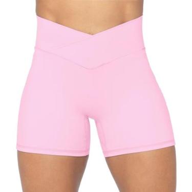 Imagem de Shorts de motociclista Sunzel Sunzfly Crossover para mulheres rosa tam