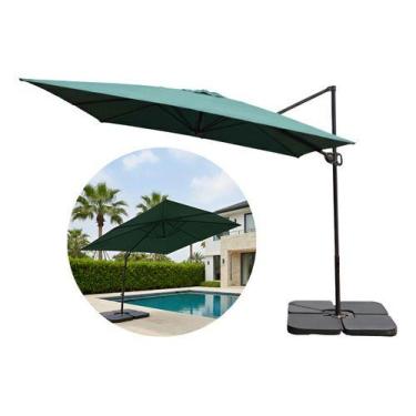 Imagem de Guarda Sol Roman Jardim Piscina Ombrelone 2,70m Com Base 60l - REVOMAX