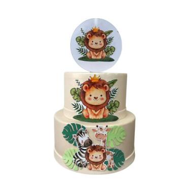 Imagem de Bolo fake leãozinho - CATAVENTO FESTA