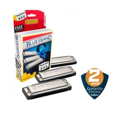 Imagem de KIT Gaita 3 Harmônicas Blues Band 559/20 (A, C, G ) - Hohner