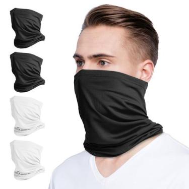 Imagem de Polaina de pescoço, pacote com 4, proteção UV VULKIT, reutilizável