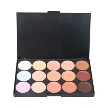 Imagem de Corretivo facial profissional, camuflagem creme, contorno paleta, 15 c