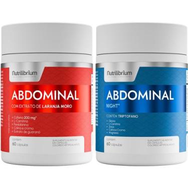 Imagem de Kit Suplemento Abdominal Dia & Noite 120 Caps Nutrilibrium, Sem sabor