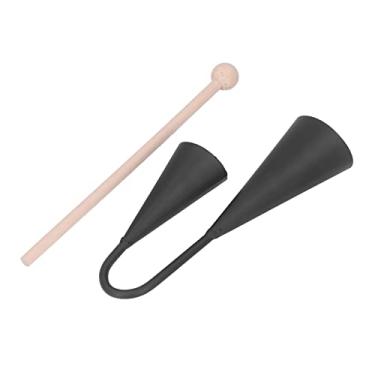 Imagem de ZJchao Instrumentos de Percussão para Adultos, Crianças Agogo Bell Agogo Bell, Dois Tons Dois Tons Com Bastão de Madeira Instrumento Tradicional de Percussão Latina