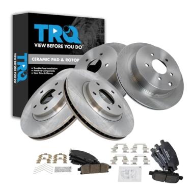 Imagem de TRQ Kit de freio e rotor de cerâmica compatível com Nissan Quest 2011-2016
