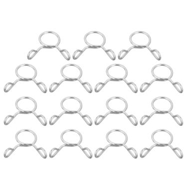 Imagem de 15 peças de clipes de mola de tubo de mangueira de linha de combustível, grampos de mola de tubo de água de aço inoxidável 304 de diâmetro interno de 8 mm para motocicleta, scooter, quadriciclo