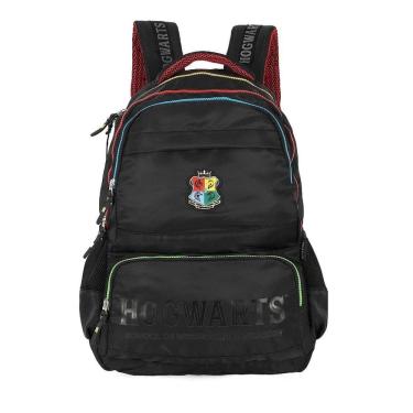 Imagem de Mochila de Costas Luxcel Harry Potter Hogwarts Logo Preto
