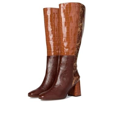 Imagem de Circus NY by Sam Edelman Bota feminina Billie na altura do joelho, Rich Cognac Multi Wide Calf, 41